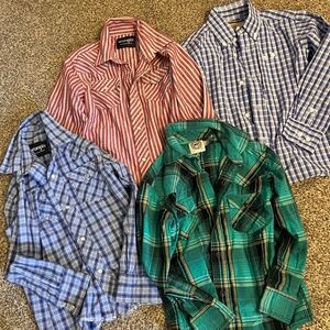Boys western shirts size 4-6 small